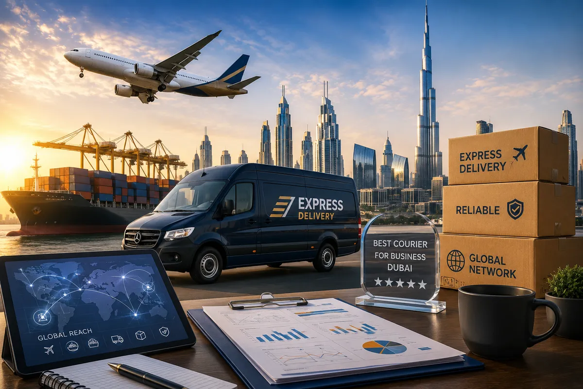 Parcels arranged for comparing international courier services from Dubai