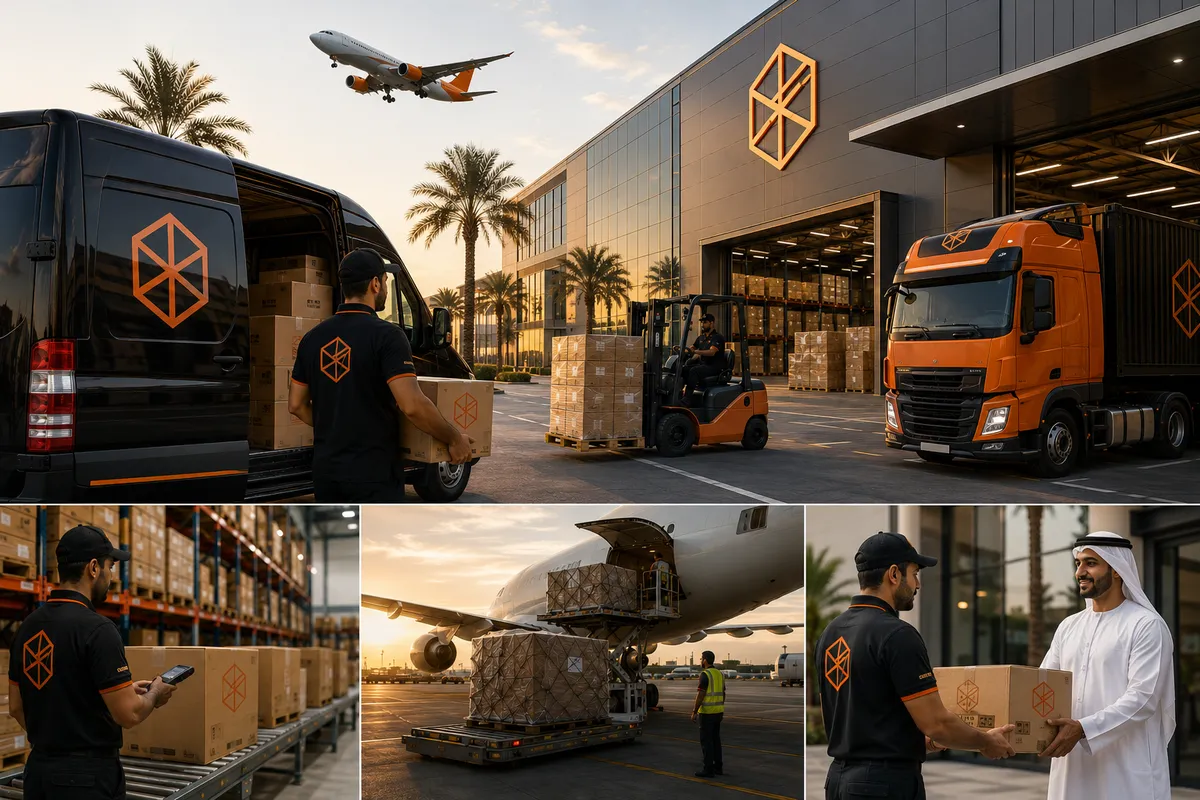 IFZA shipping from Dubai Silicon Oasis — courier pickup at IFZA office